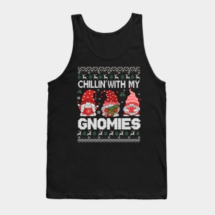 Chillin' with my Gnomies Ugly Sweater Tank Top